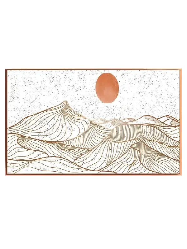 Sunlit Contour Waves Plakat