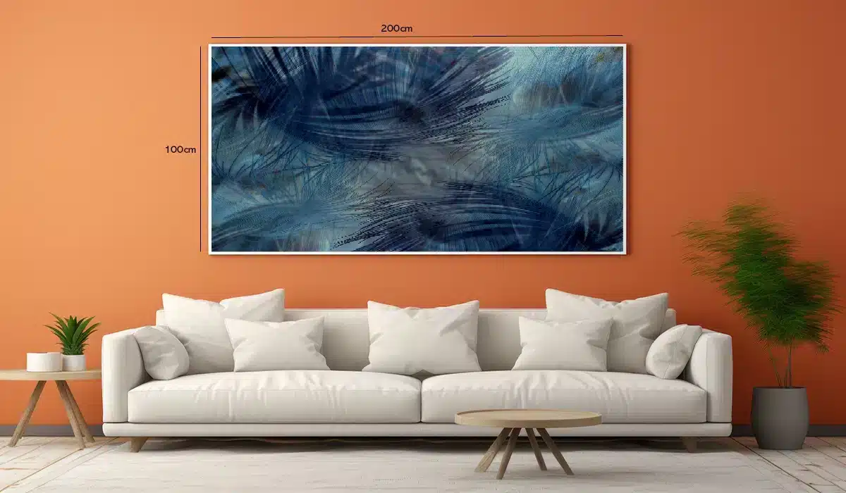 Whispering Blue Feathers Plakat