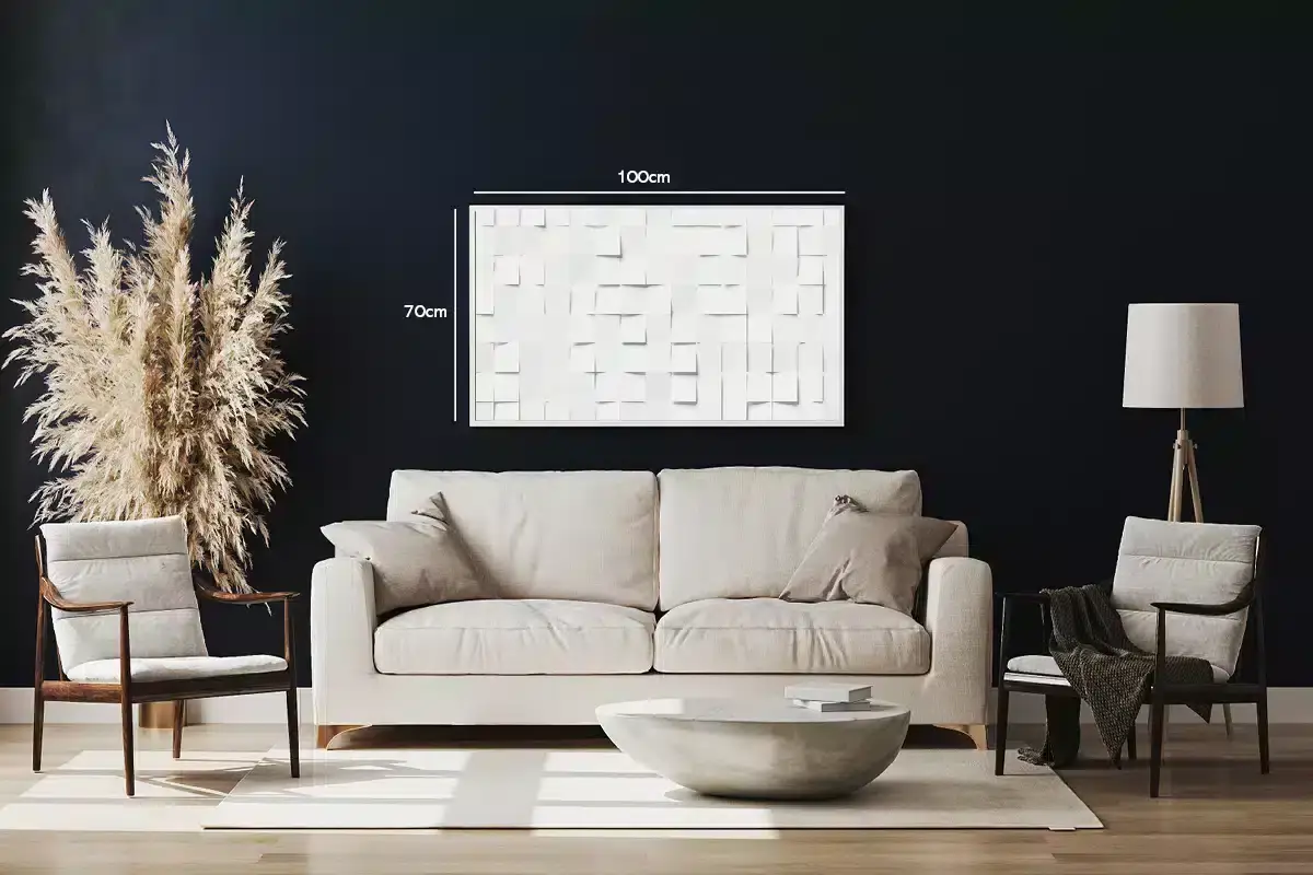 Folded Grid Texture Plakat