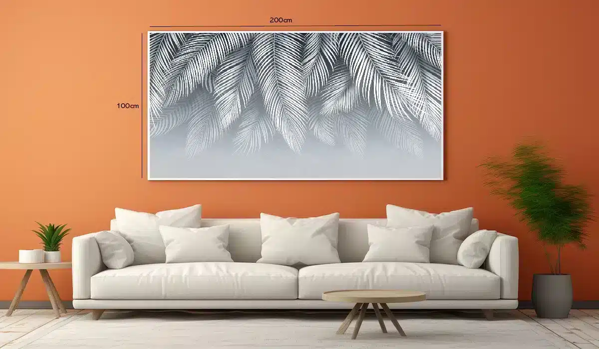 Silver Palm Veins Plakat