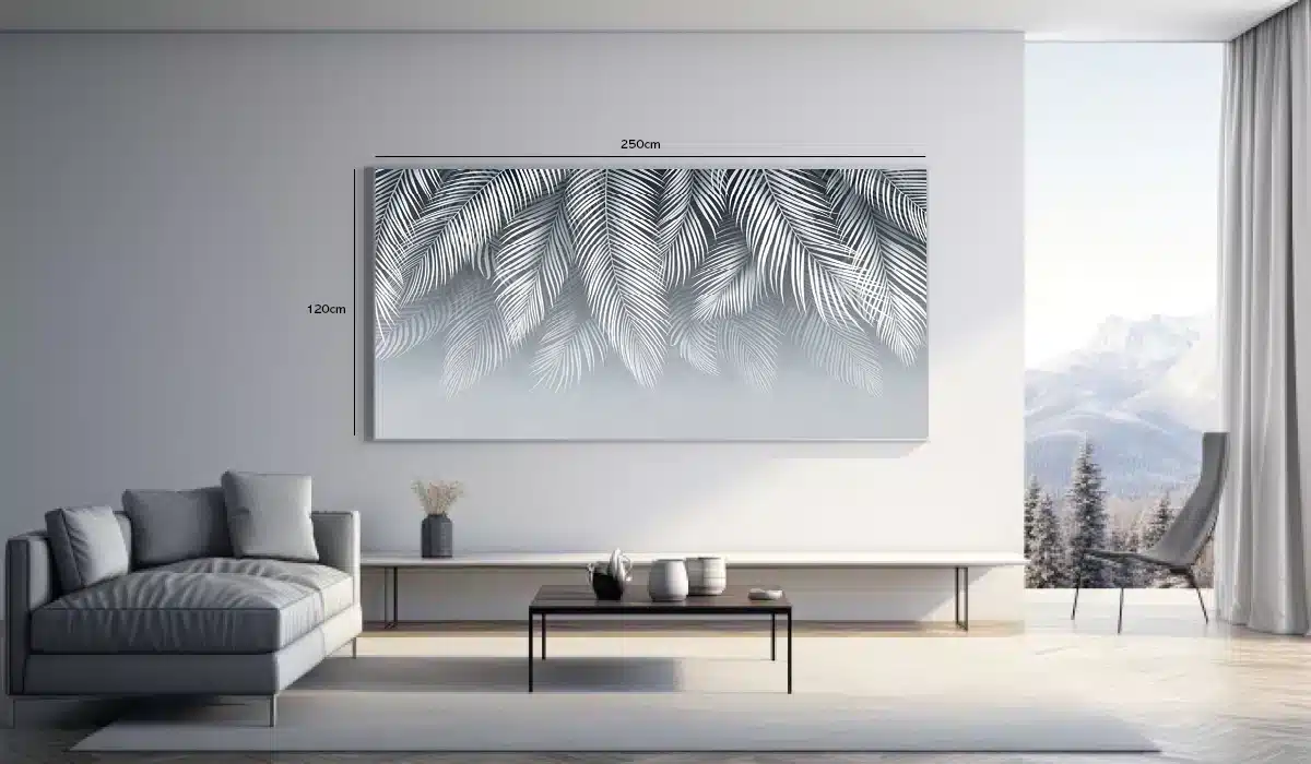 Silver Palm Veins Plakat