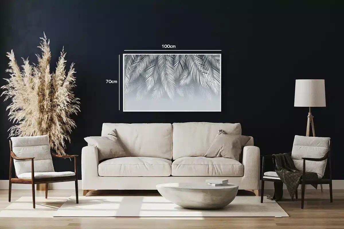 Silver Palm Veins Plakat