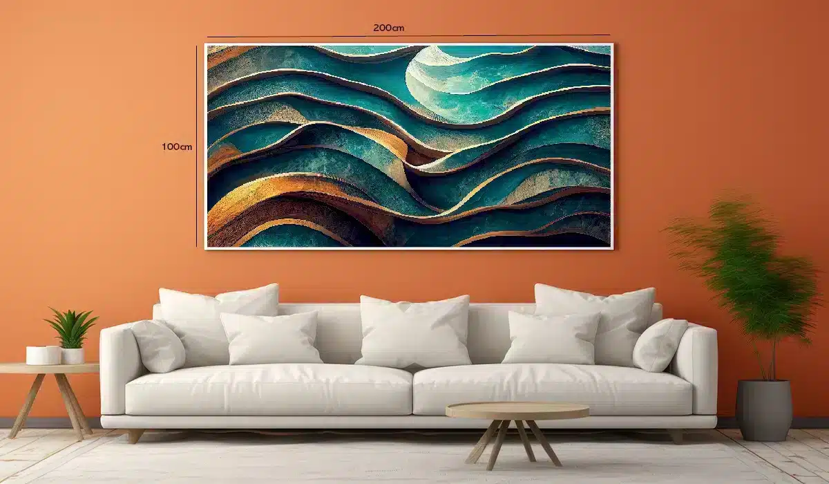 Curved Horizon Layers Plakat