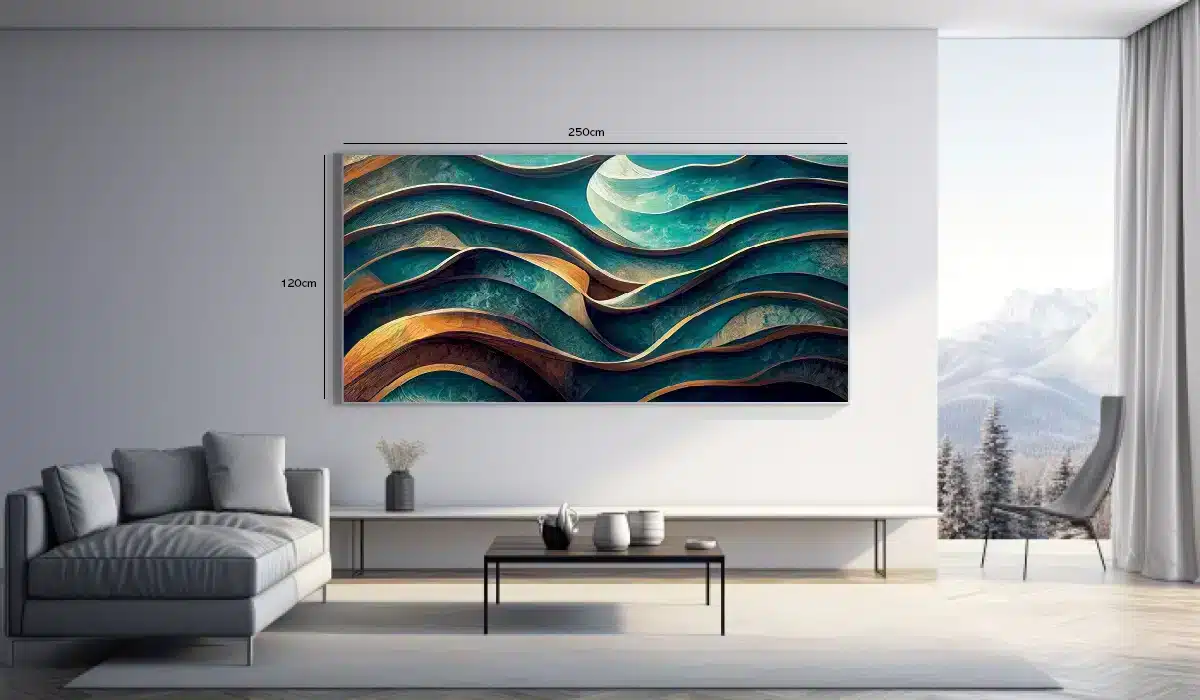 Curved Horizon Layers Plakat