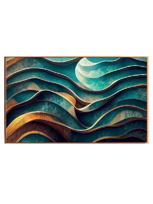 Curved Horizon Layers Plakat