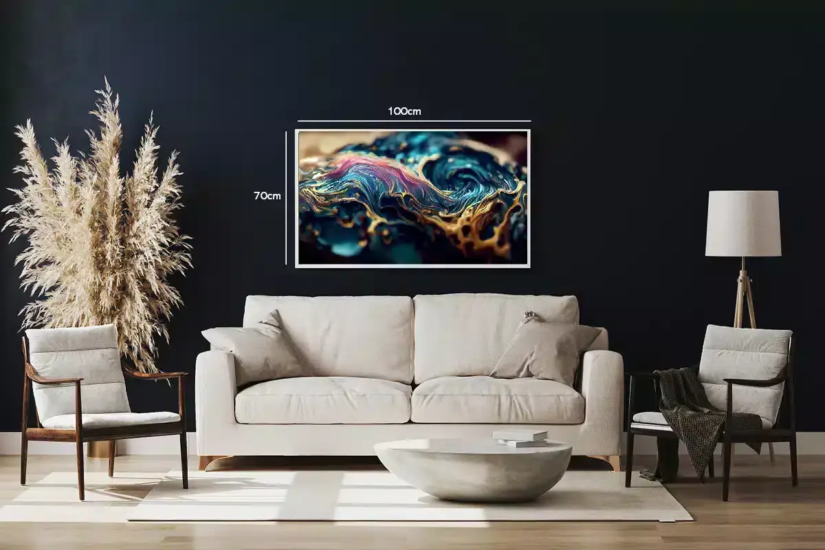 Luminous Fluid Veins Plakat