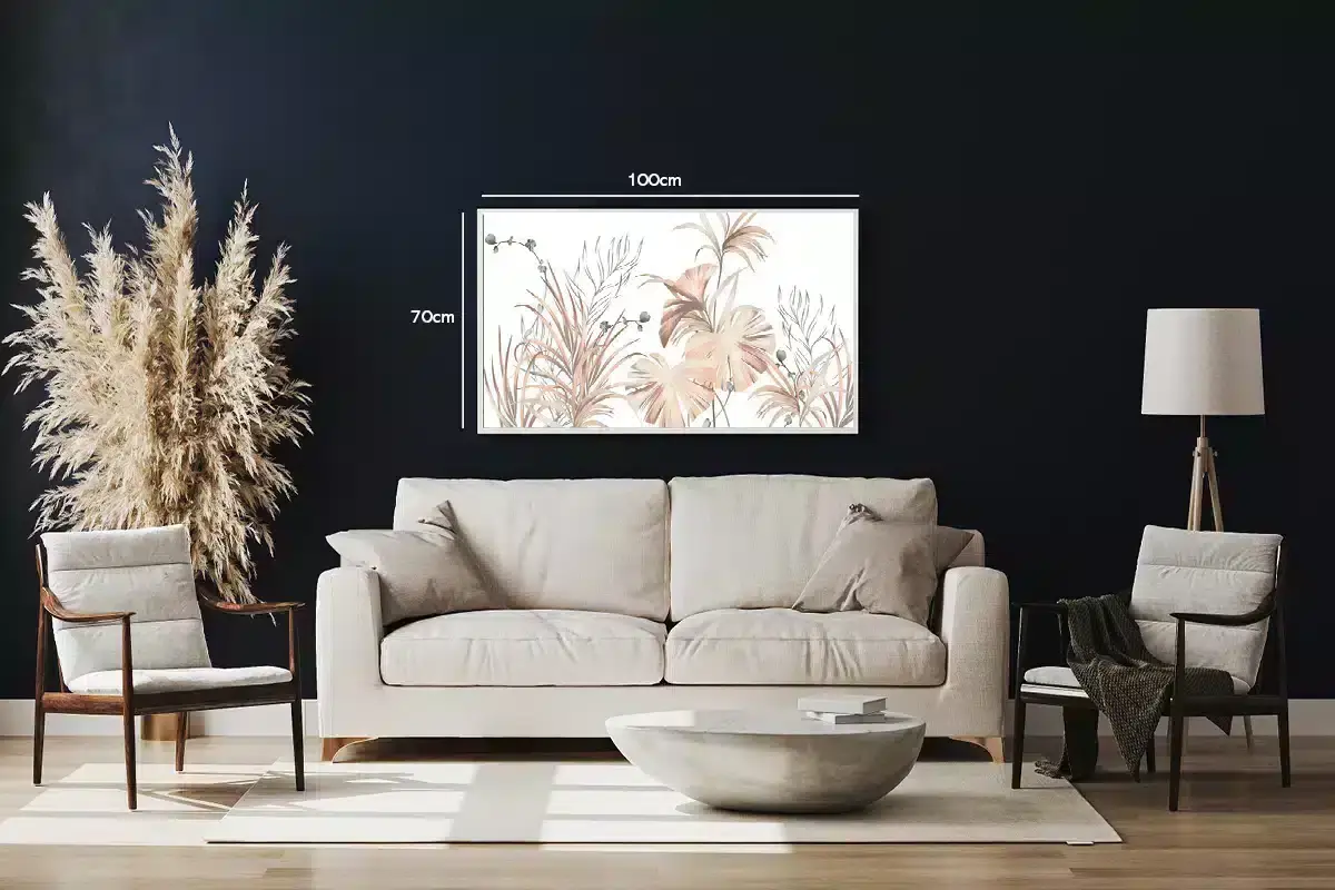 Blush Palm Leaves Plakat