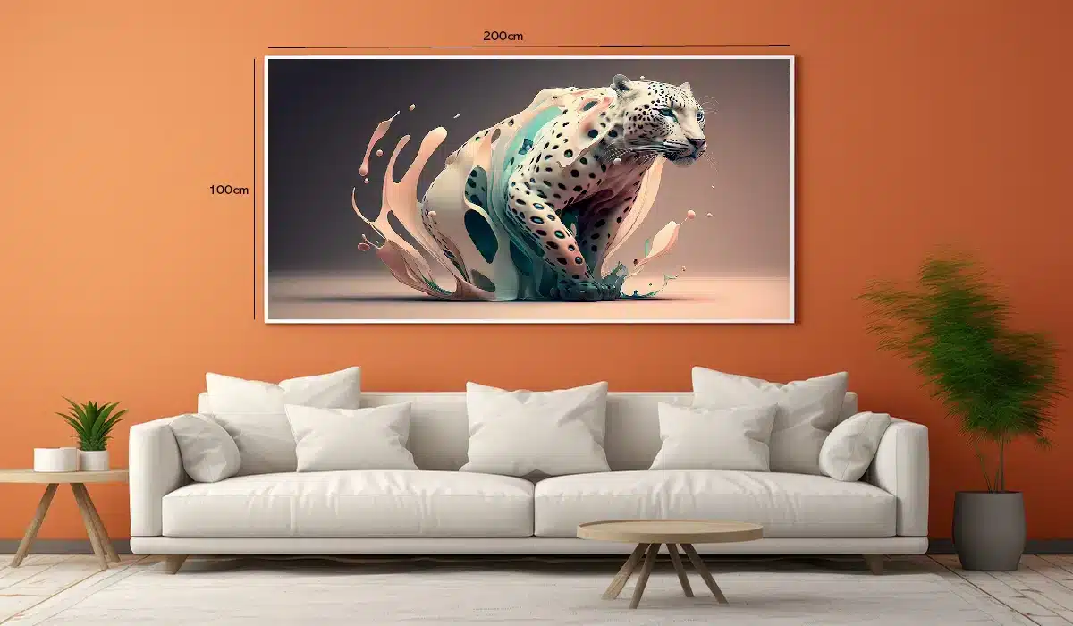Fluid Leopard Contours Plakat