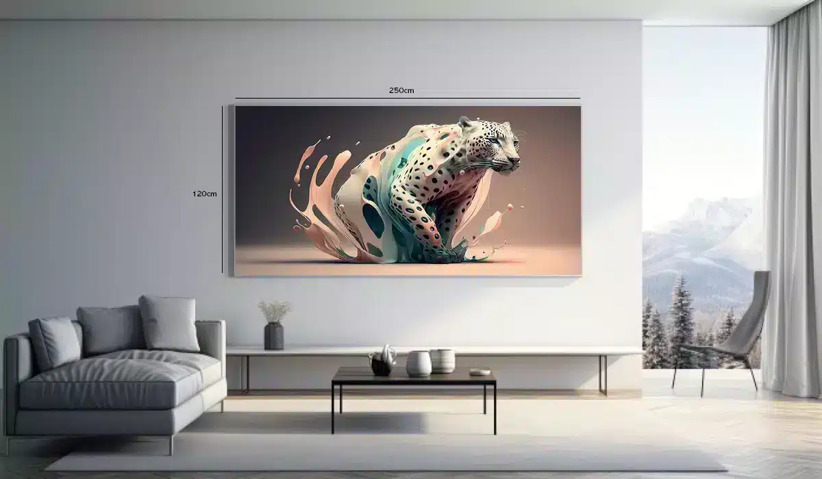 Fluid Leopard Contours Plakat