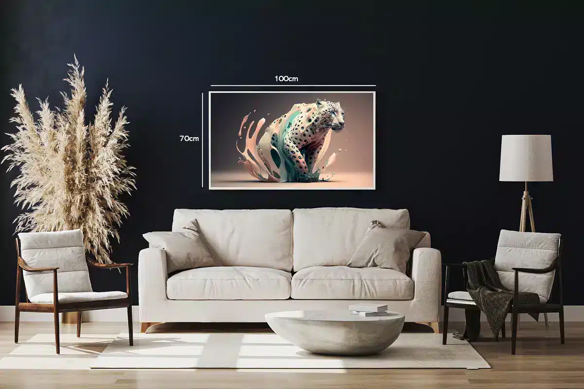 Fluid Leopard Contours Plakat