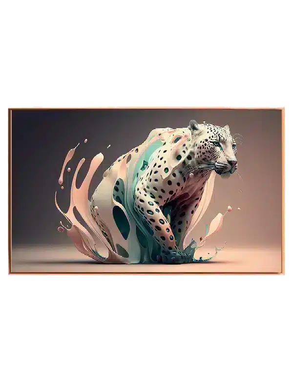 Fluid Leopard Contours Plakat