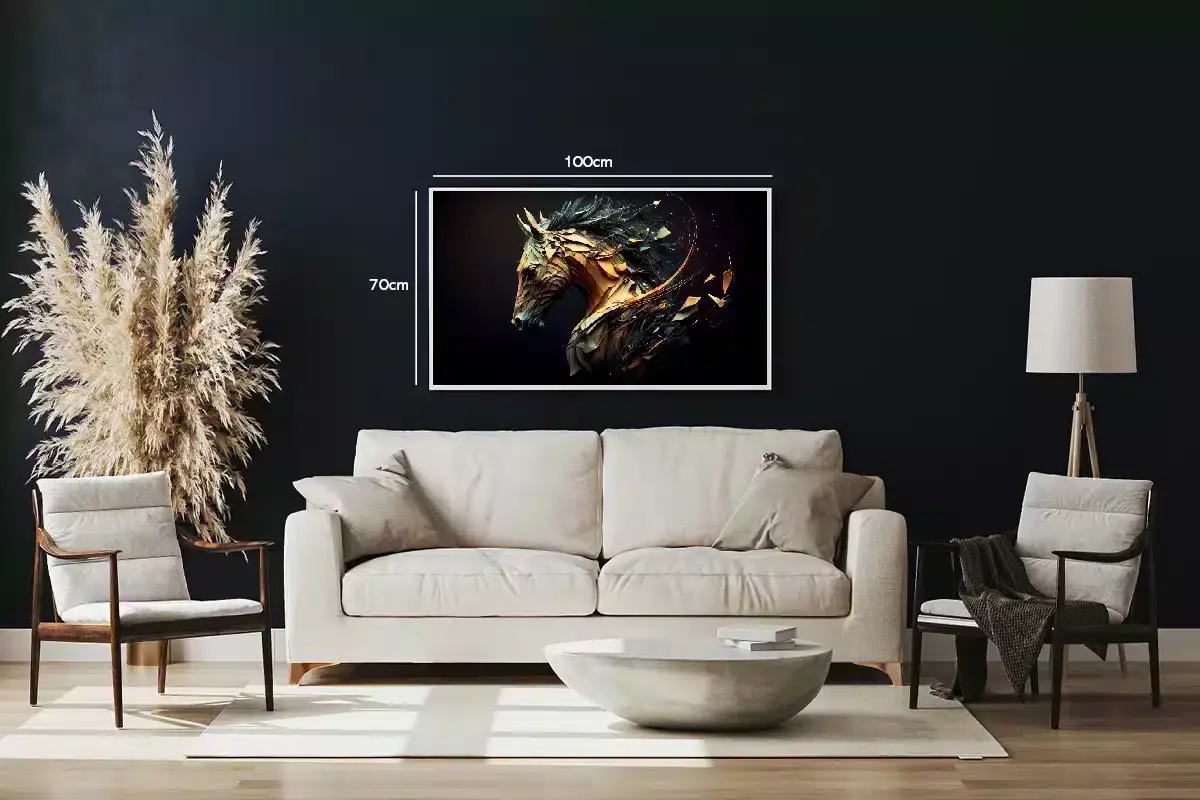 Fragmented Stallion Motion Plakat