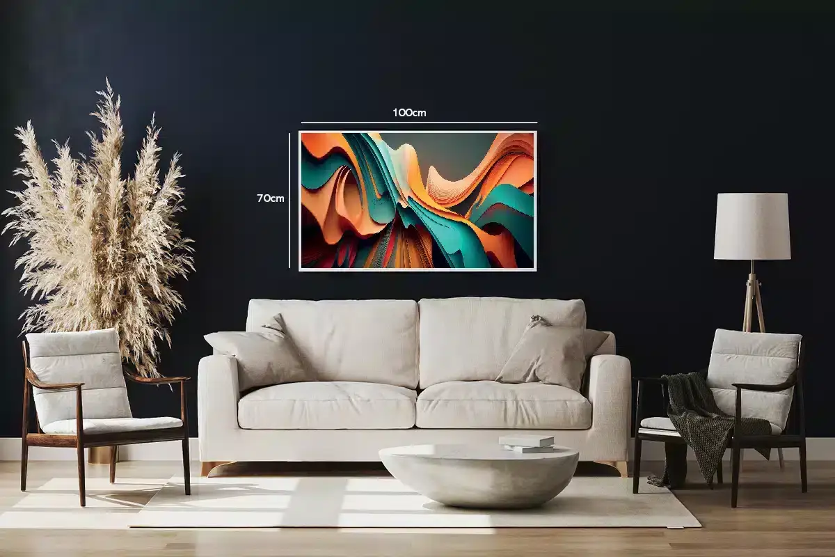 Curved Layers Flow Plakat