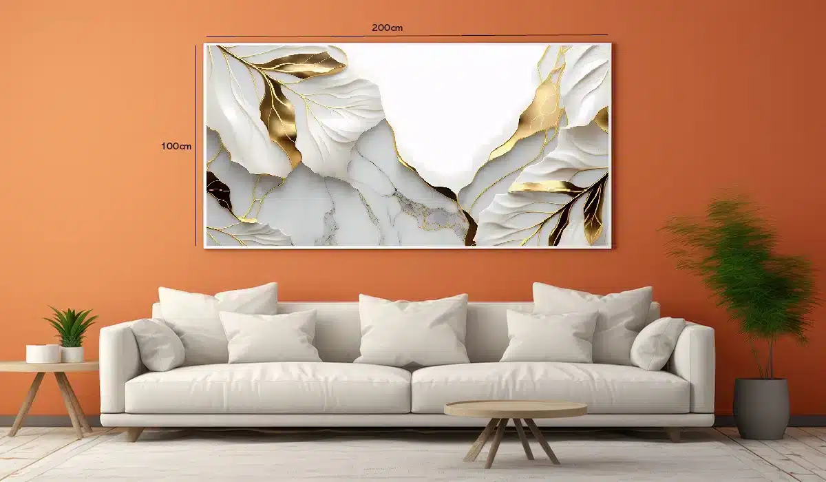 Golden Vein Contours Plakat