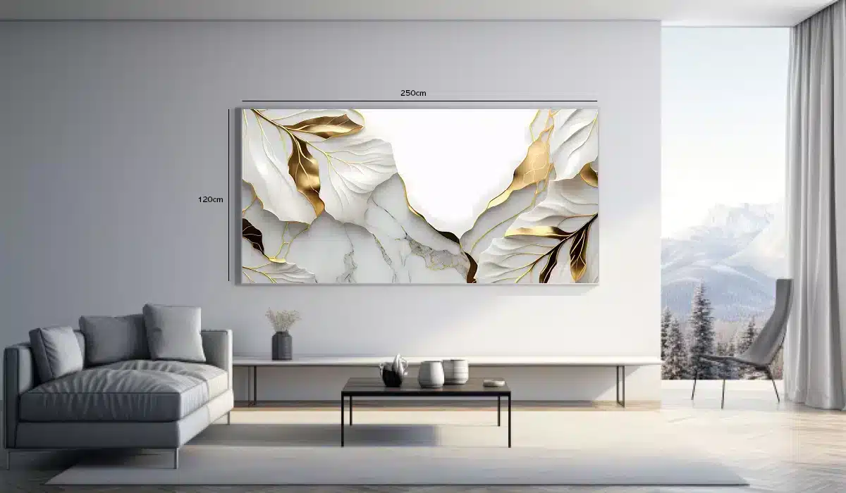 Golden Vein Contours Plakat
