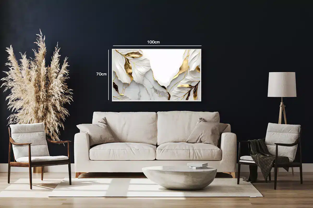 Golden Vein Contours Plakat