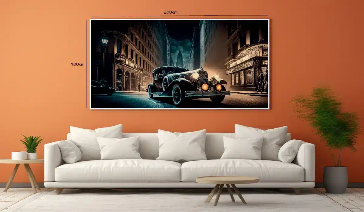 Vintage Night Drive Plakat