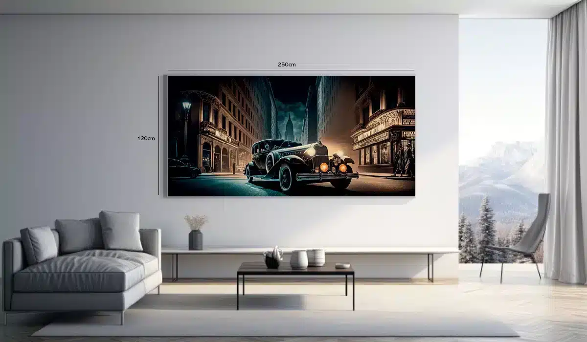 Vintage Night Drive Plakat