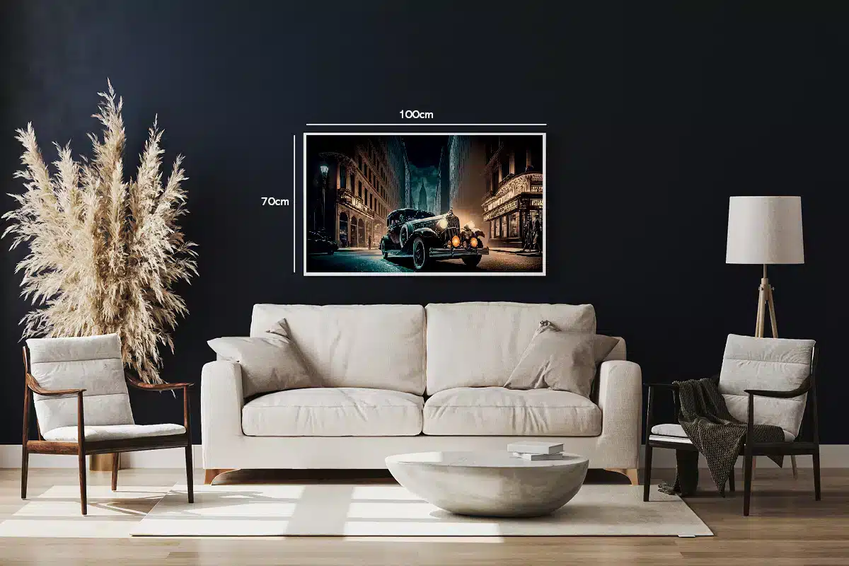 Vintage Night Drive Plakat