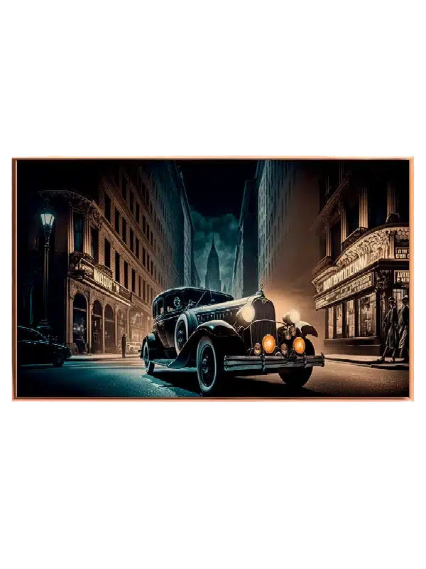 Vintage Night Drive Plakat