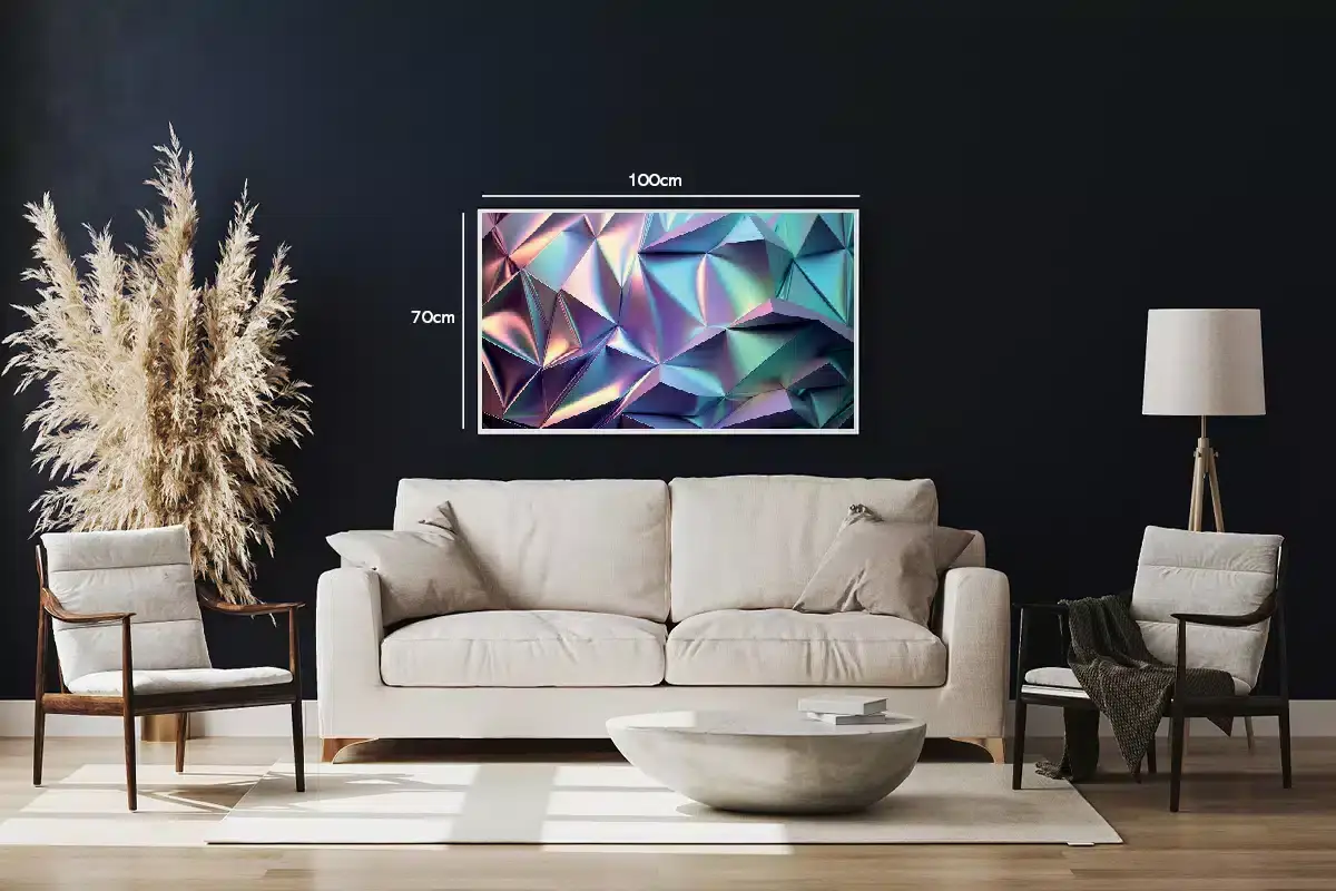 Prismatic Facet Depth Plakat