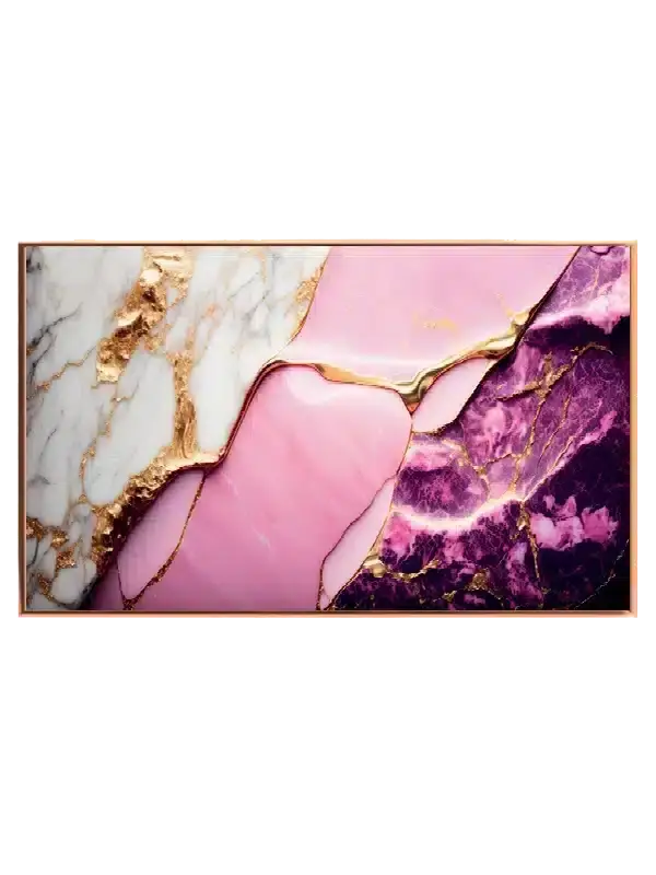 Golden Veins Marble Plakat