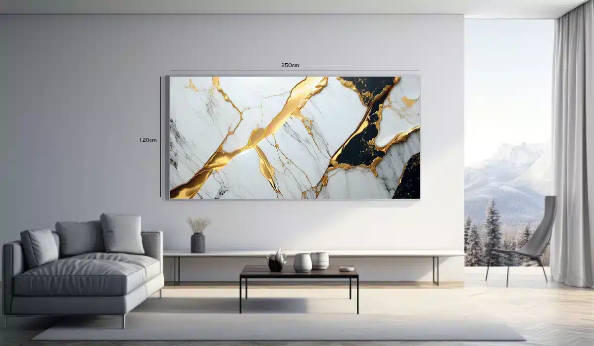 Golden Marble Veins Plakat
