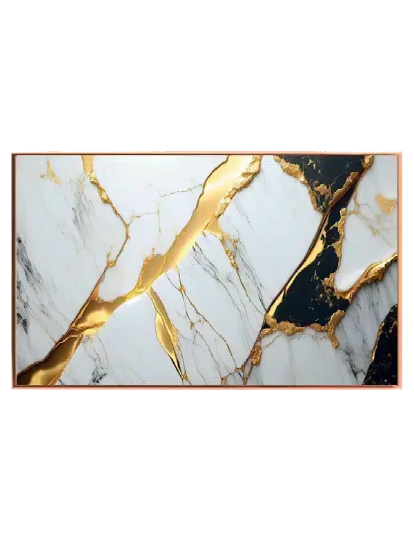 Golden Marble Veins Plakat