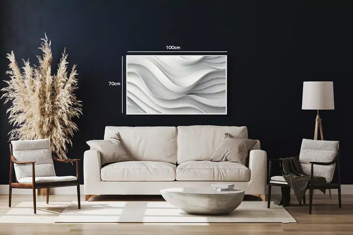 Layered Wave Contours Plakat