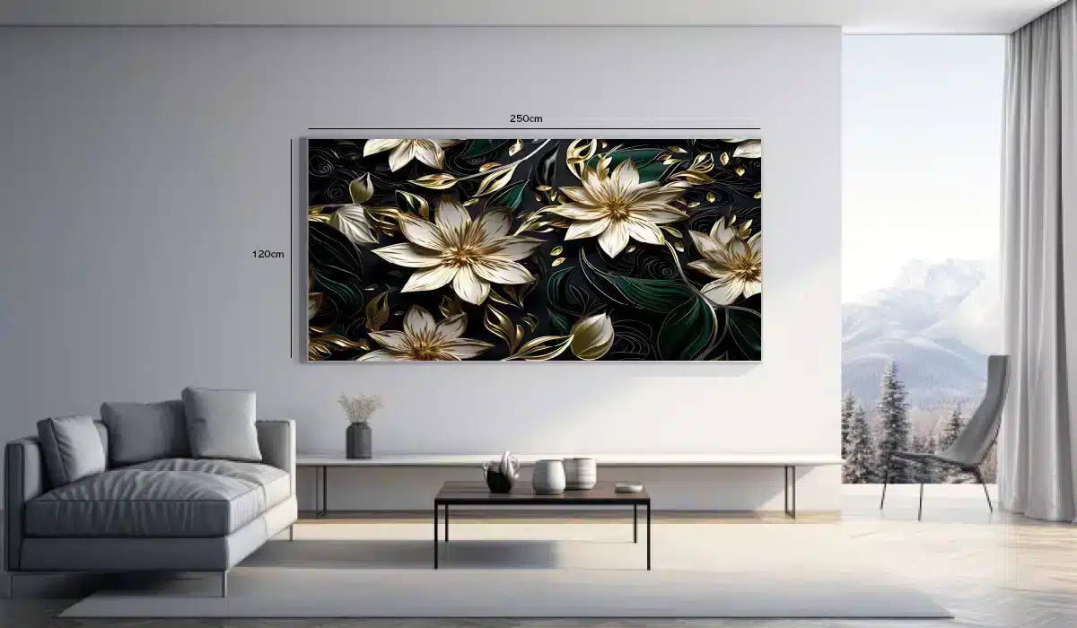 Golden Bloom Harmony Plakat