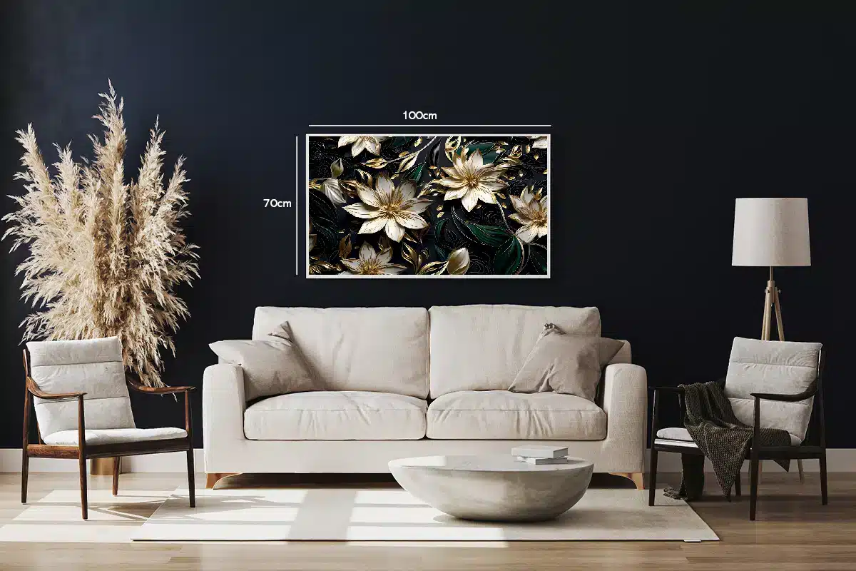 Golden Bloom Harmony Plakat