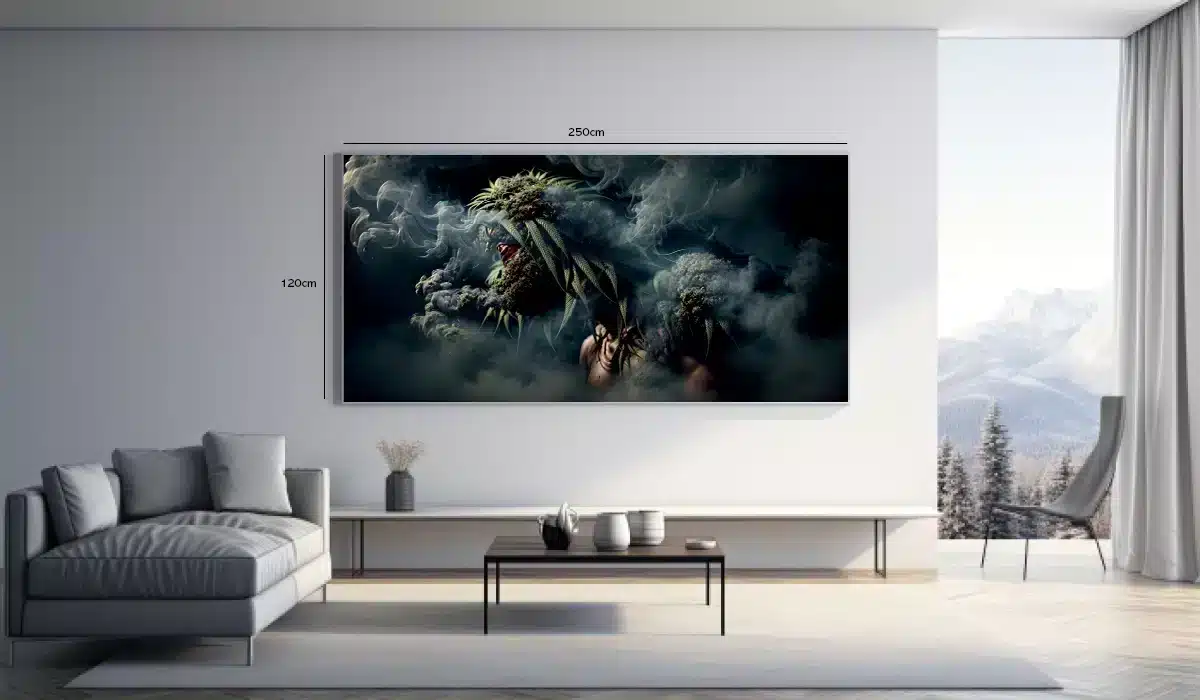 Smoky Cannabis Bloom Plakat