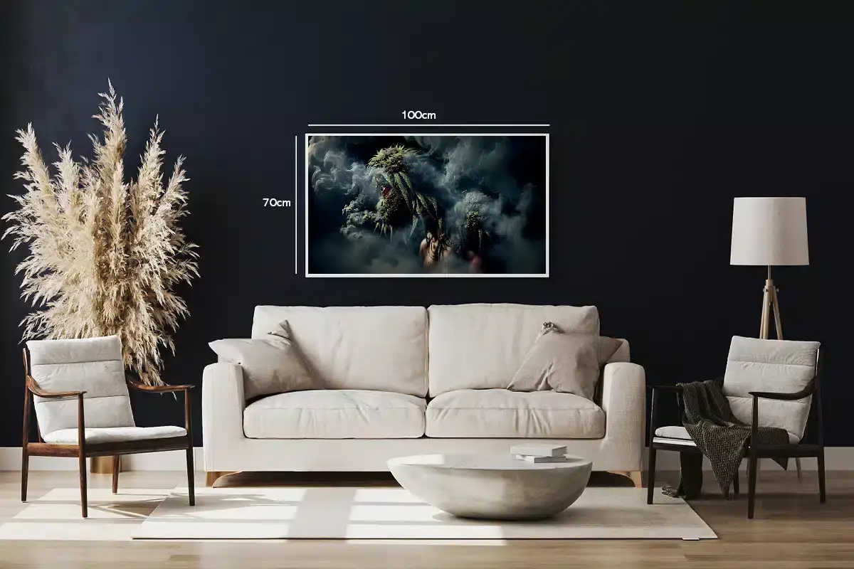 Smoky Cannabis Bloom Plakat