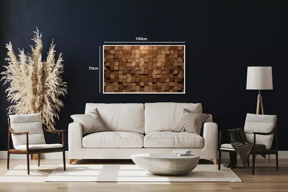 Wooden Cube Rhythm Plakat