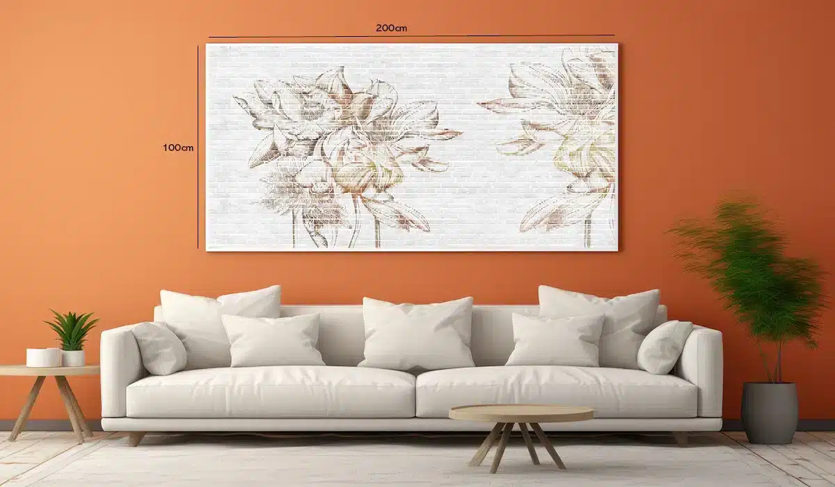 Sepia Lotus Bloom Plakat