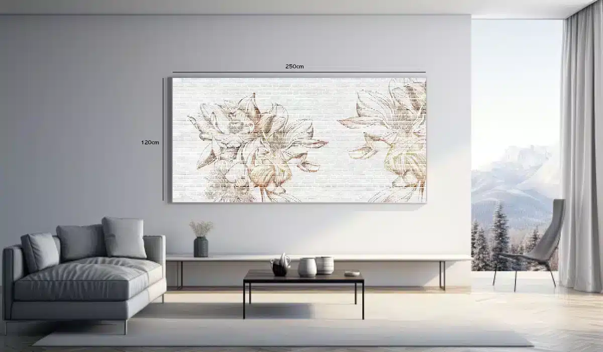 Sepia Lotus Bloom Plakat