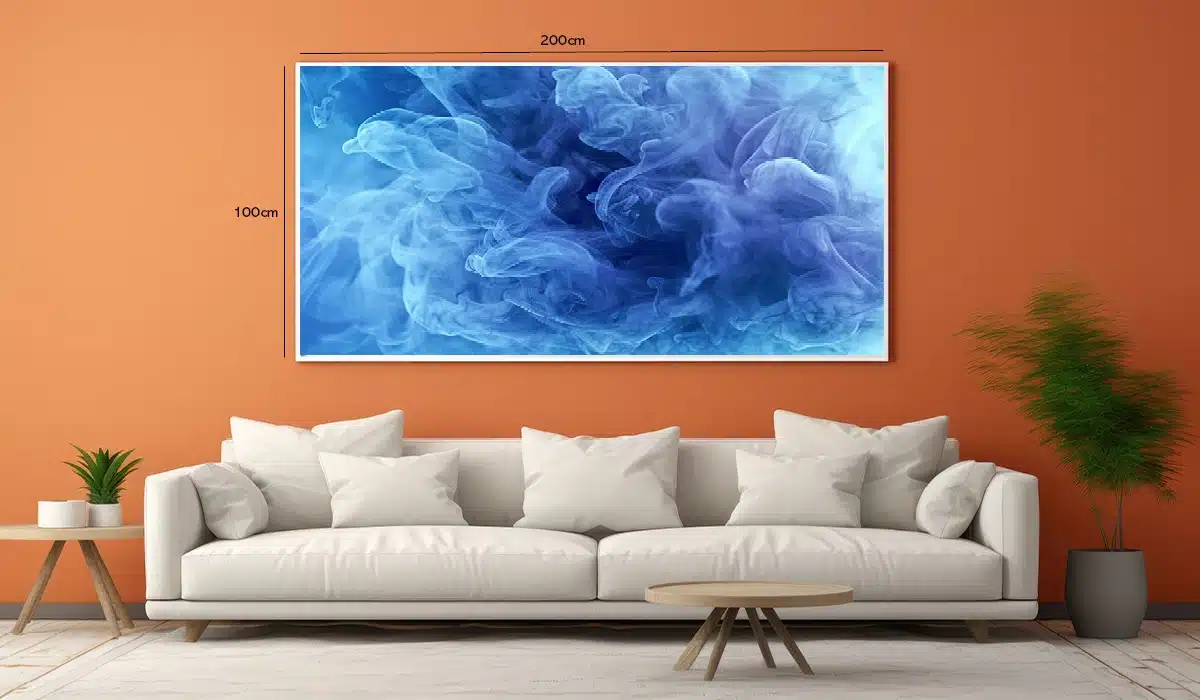 Blue Smoke Veins Plakat