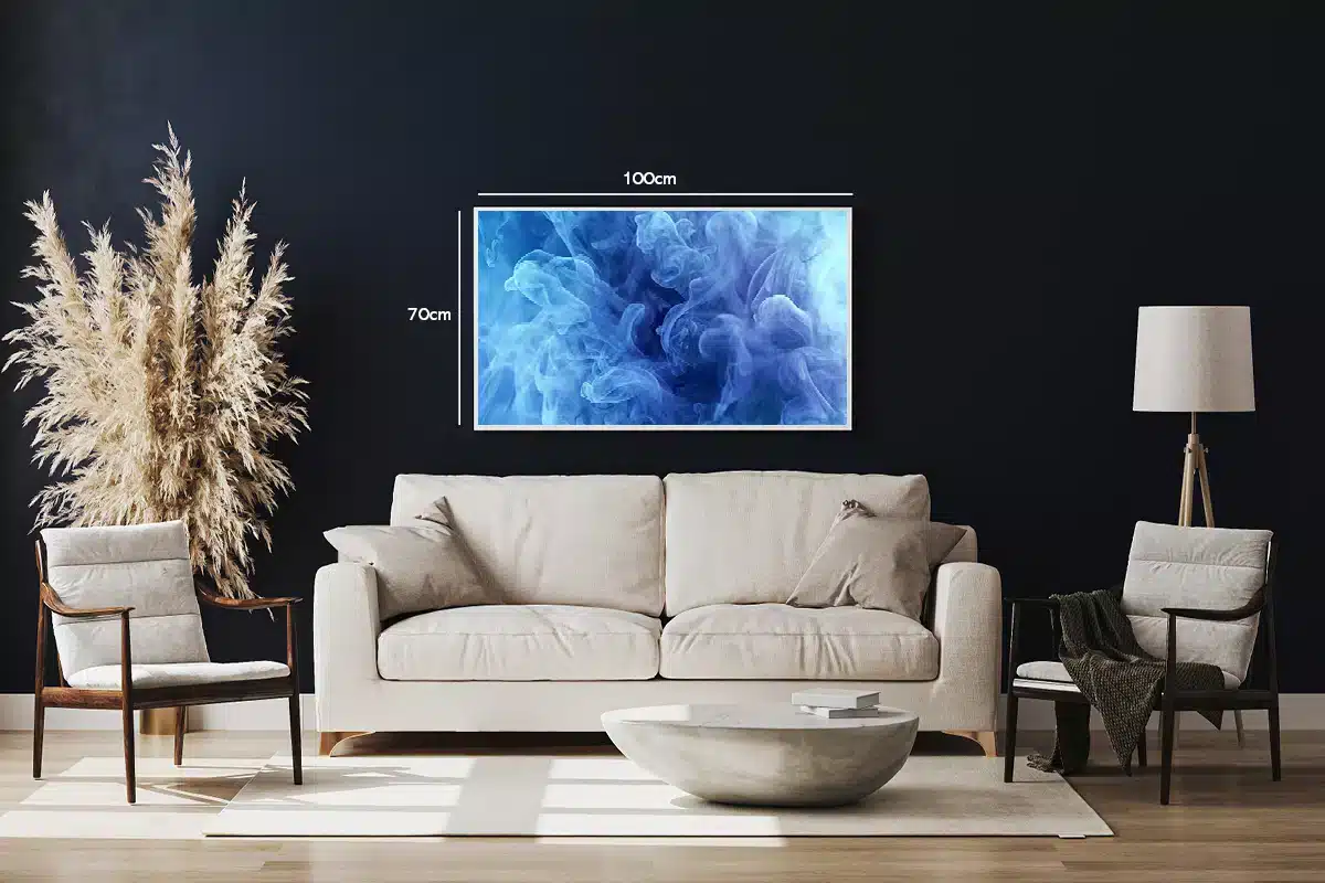 Blue Smoke Veins Plakat