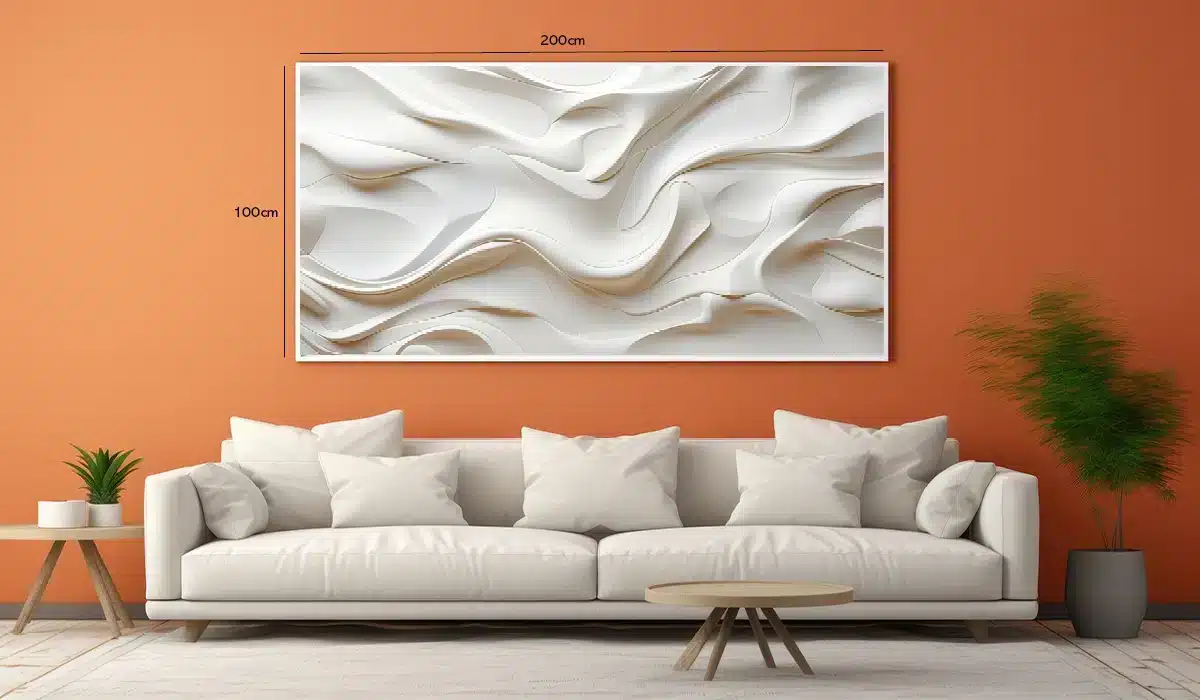 Creamy Flow Contours Plakat