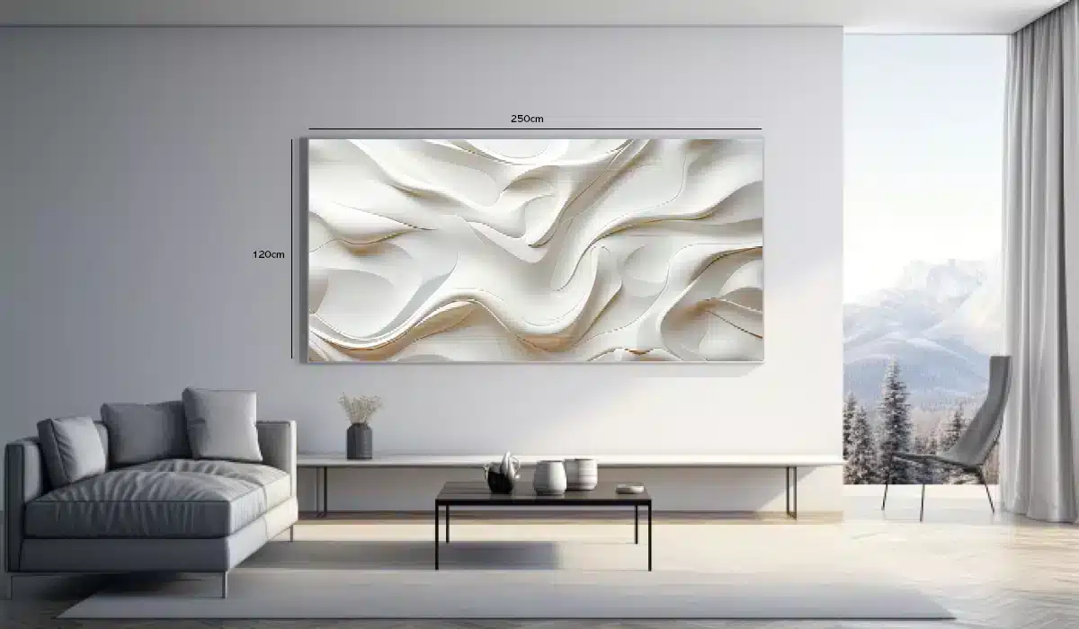 Creamy Flow Contours Plakat