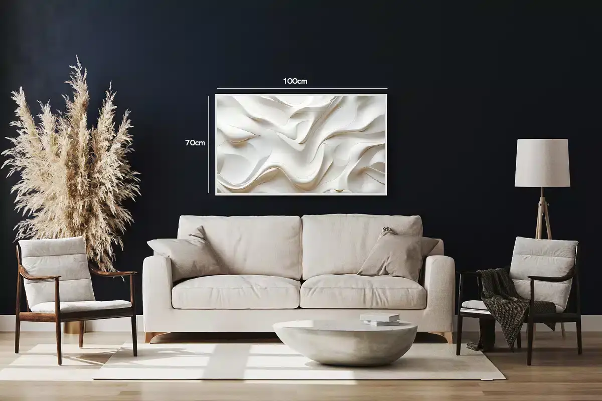 Creamy Flow Contours Plakat