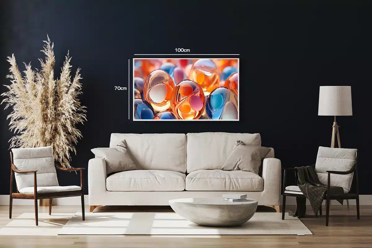 Orbital Color Spheres Plakat