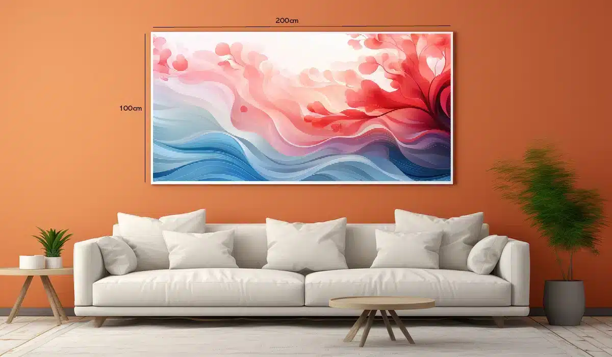 Coral Wave Flow Plakat