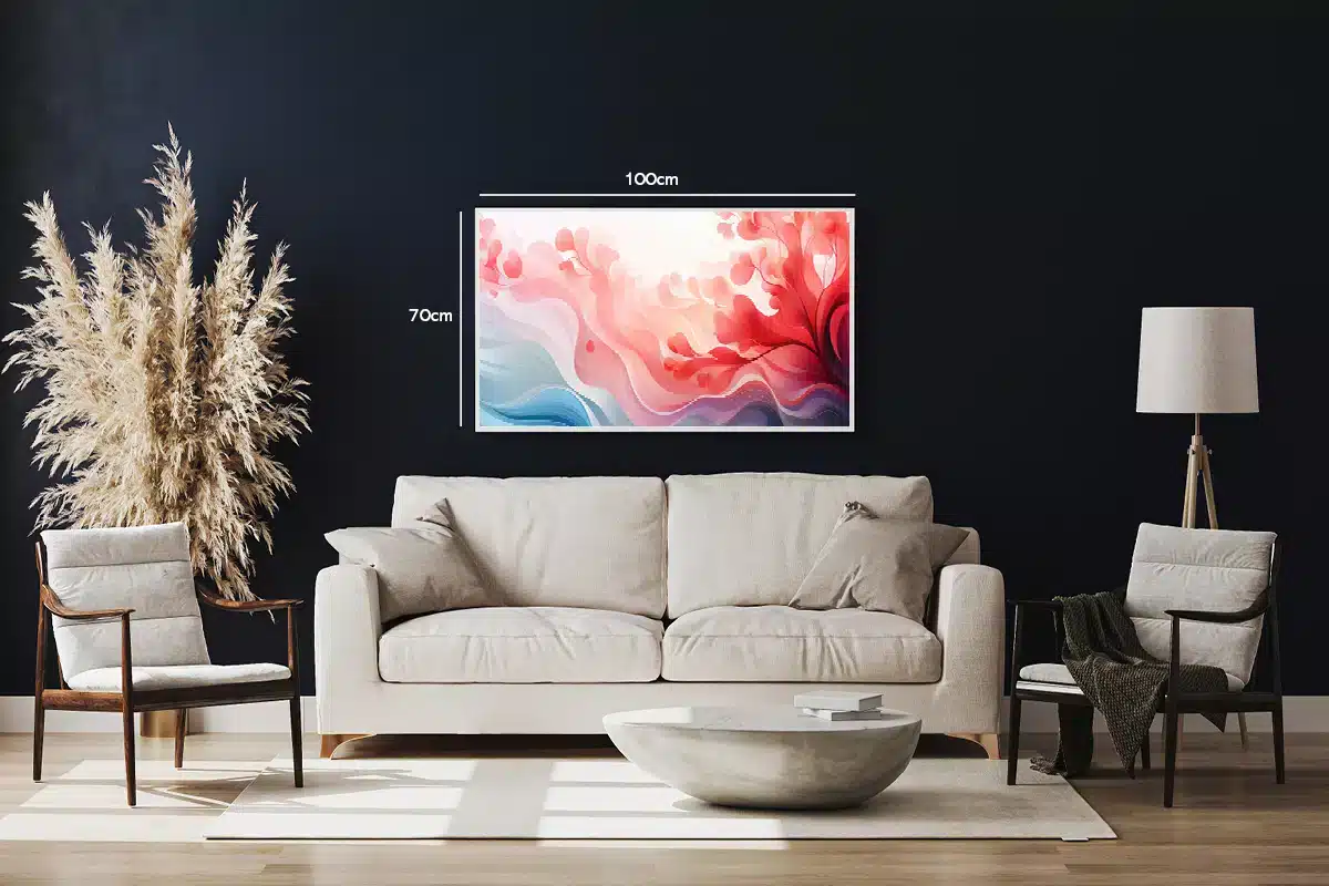 Coral Wave Flow Plakat