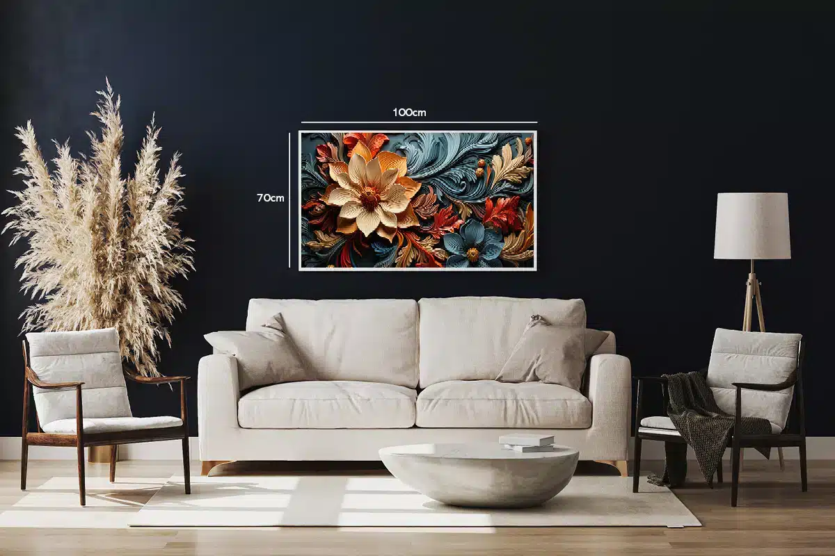 Ornate Floral Harmony Plakat