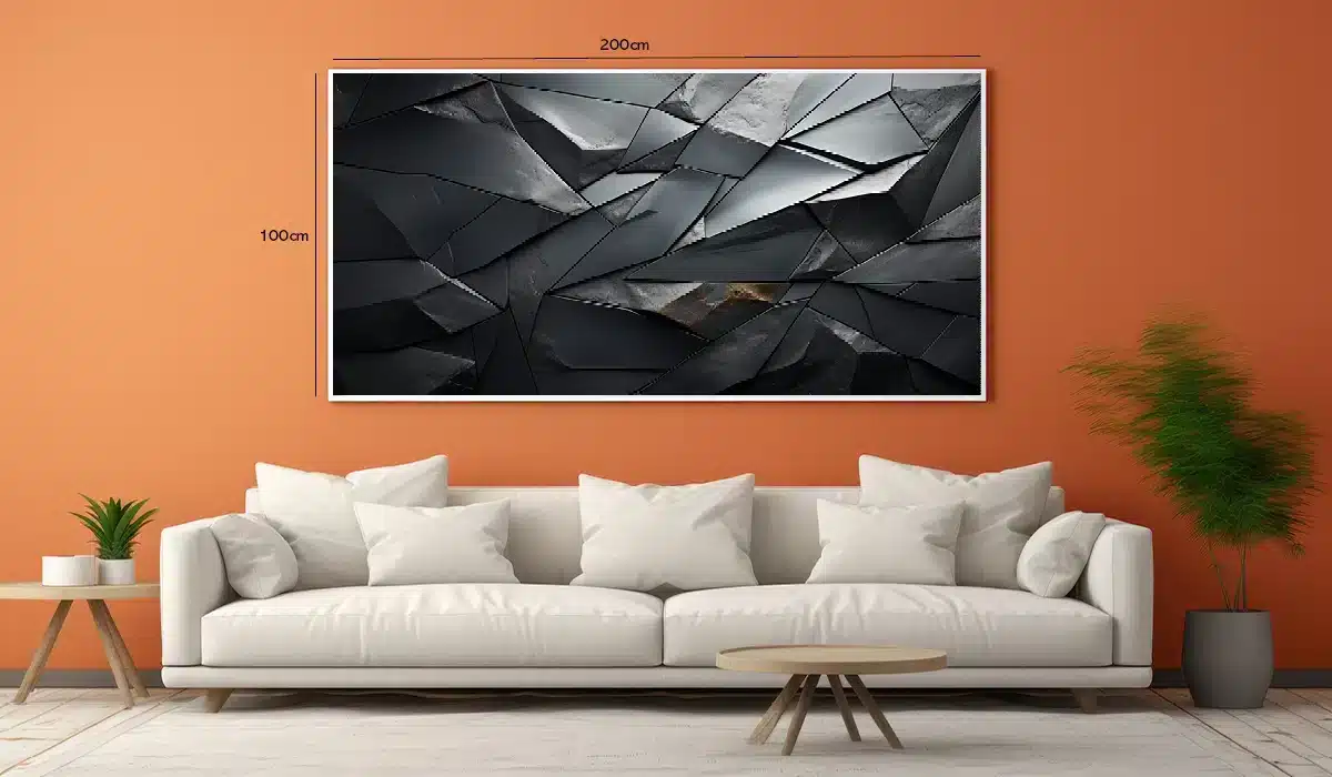 Fragmented Slate Composition Plakat