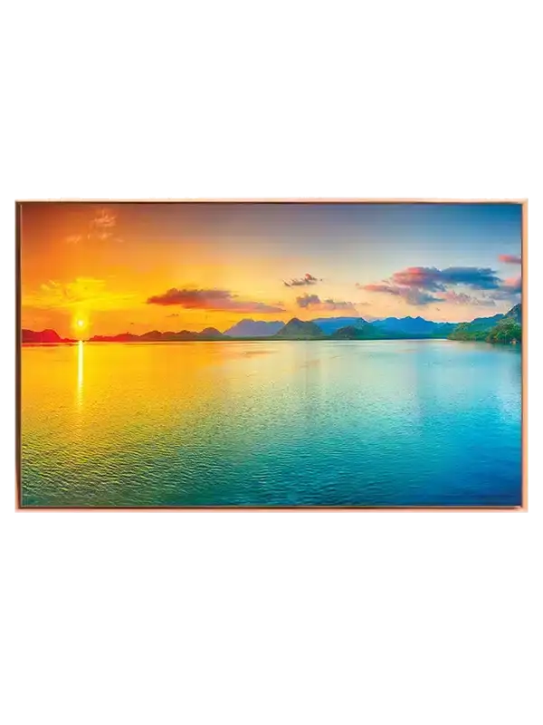 Farverig Kystsolnedgang Plakat