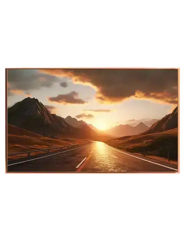 Bjergvej i Aftenlys Plakat