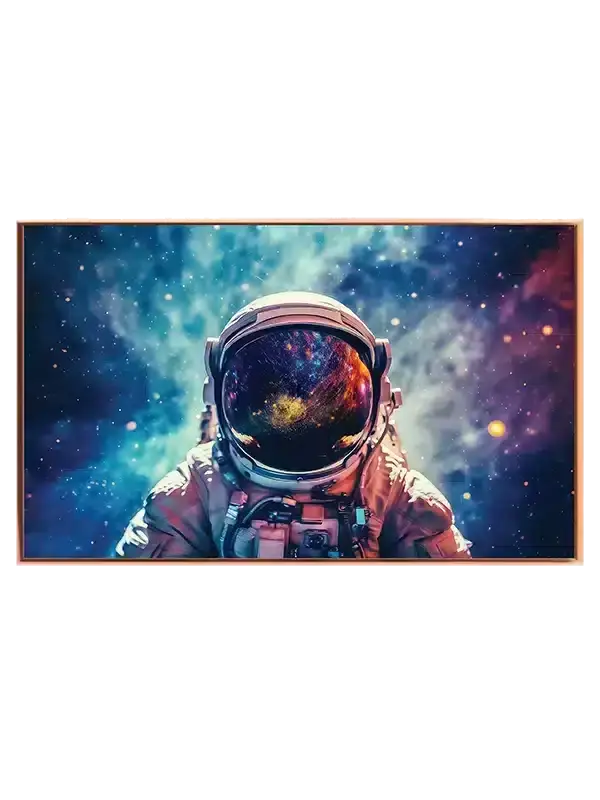 Grafisk Astronaut med Galaksevisir