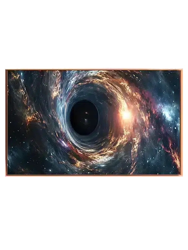 Kosmisk Hvirvel Omkring Sort Hul